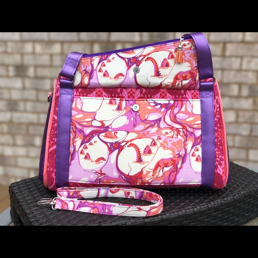 Handmade by me Rockstar Tula Pink Pinkerville bag - Picture 2 of 7